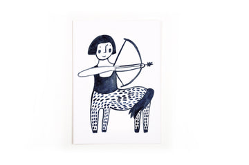 Postcard Zodiac Sign Sagittarius