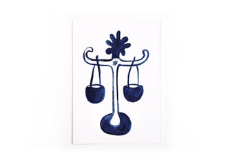 Postcard Zodiac Sign Libra